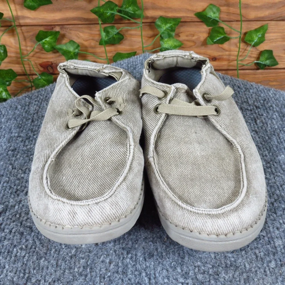 Skechers Melson-Raymon Kids‎ Textile Slip-On Casual Shoes Size 3 Beige Comfort